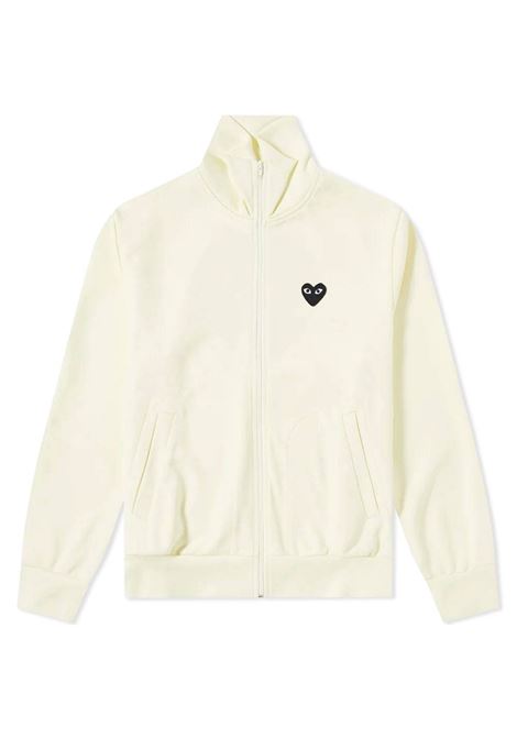 zipped sweatshirt unisex ivory COMME DES GARÇONS PLAY | AX-T256-0513